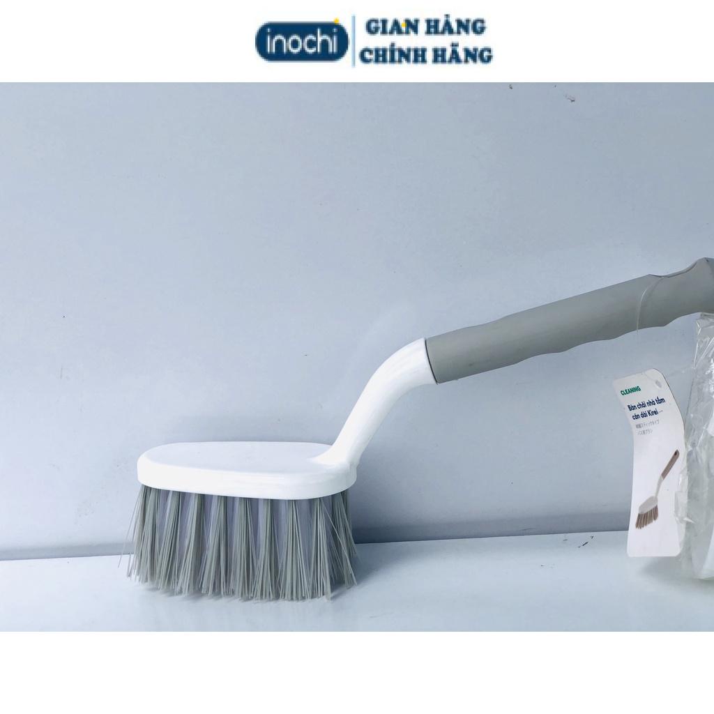Bàn chải nhà tắm cán dài - đầu tròn - đầu vuông Kirei Inochi