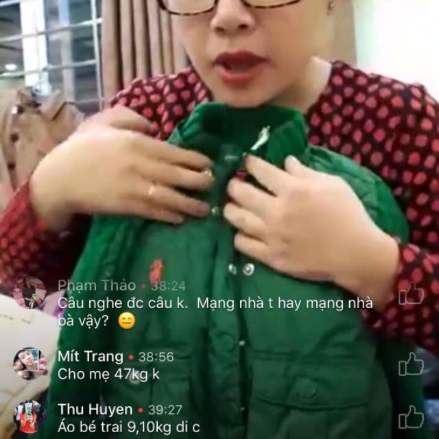 Áo phao lông vũ em bé