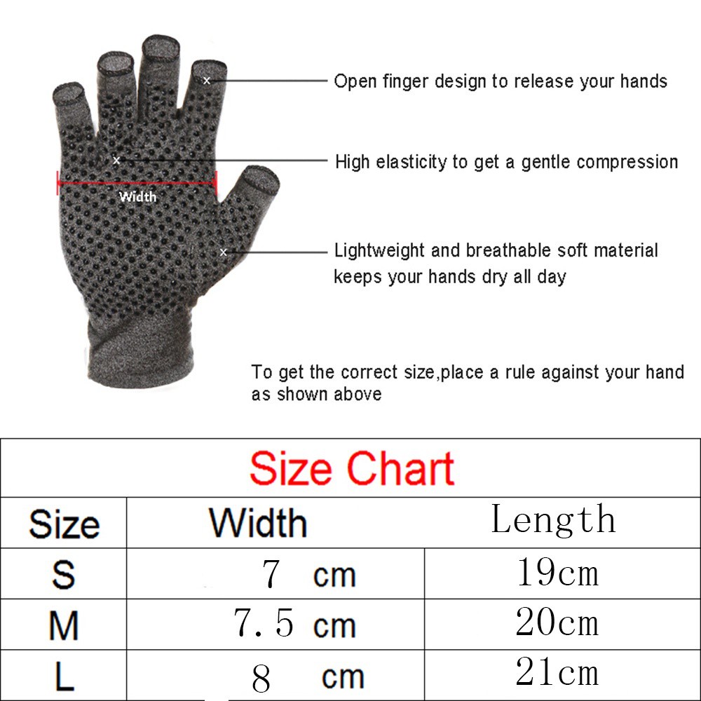 MIHAN1 Health Wrist Hand Support  Grip Pressure Corrector Therapy Glove New Compression Pain Relief  Sprain Forearm  Anti-Arthritis