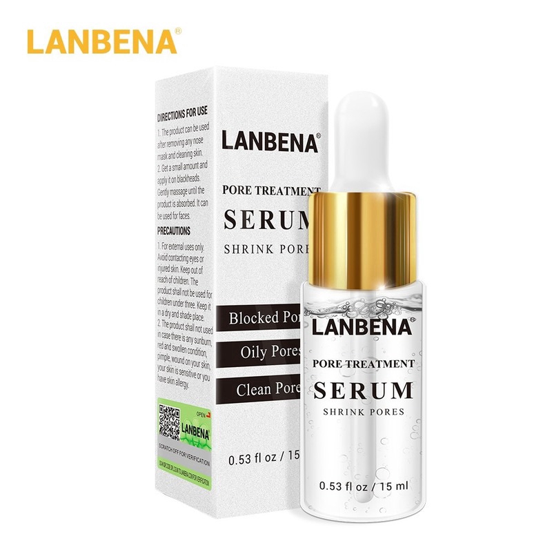 Serum LANBENA làm se khít lỗ chân lông, đẩy mụn đầu đen