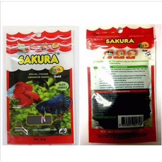 Thức ăn Sakura Gold dành cho cá lia thia 20g.