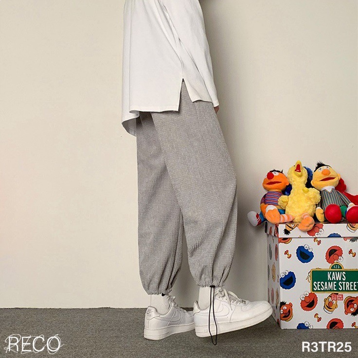Quần vải nam nữ Hàn Quốc cao cấp dáng rộng Trousers Loose R3TR25 Unisex