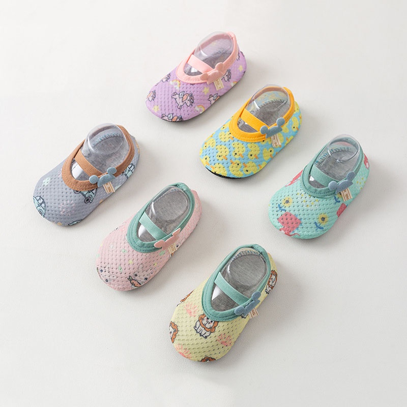 Vớ Cotton Co Giãn Chống Trượt In Họa Tiết Hoạt Hình Dễ Thương Thời Trang Mùa Hè Cho Bé Sơ Sinh