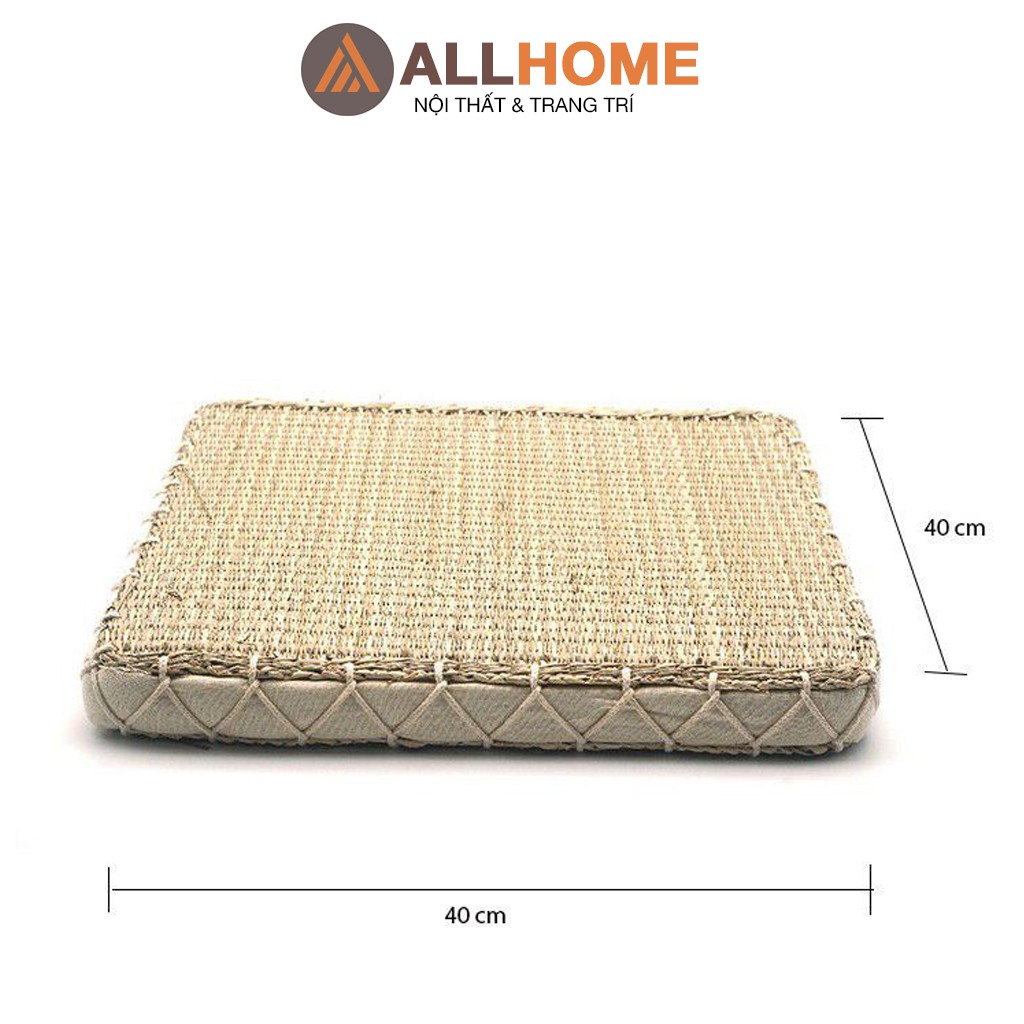 Đệm Cói Ngồi Bệt Hình Vuông ALLHOME Decor Trang Trí Nhà Cửa, Quán Cà Phê, Homestay Phong Cách Vintage