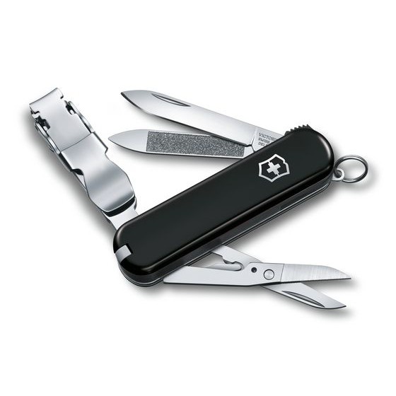 Phụ kiện Victorinox - Nail Clipper 580 màu đen (Bấm móng tay kèm Kéo)