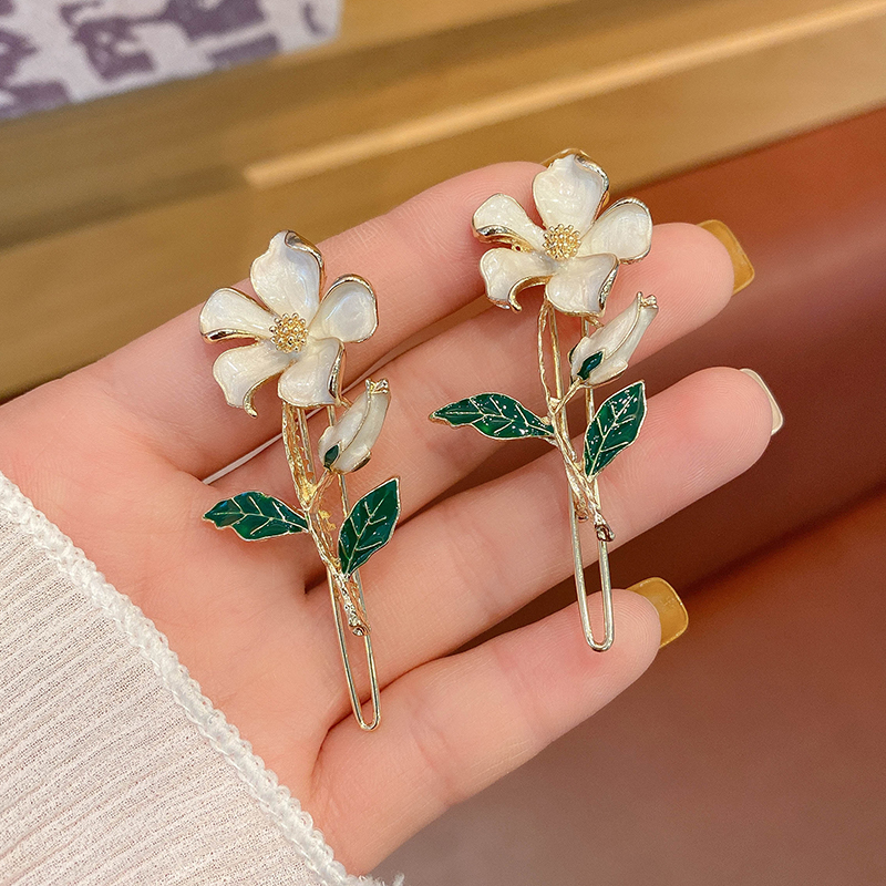 Kẹp tóc hình hoa phong cách Hàn Quốc xinh xắn độc đáo
