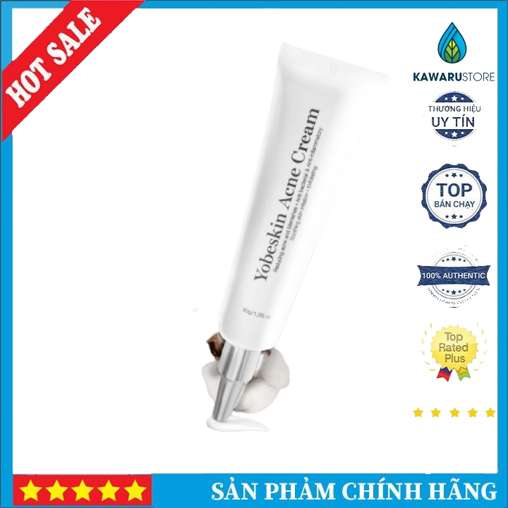 Kem t.rị mụn, ngăn ngừa mụn, trắng da, se khít lỗ chân lông YobeSkin ( Dùng toàn mặt) t.rị thâm hiệu quả | BigBuy360 - bigbuy360.vn