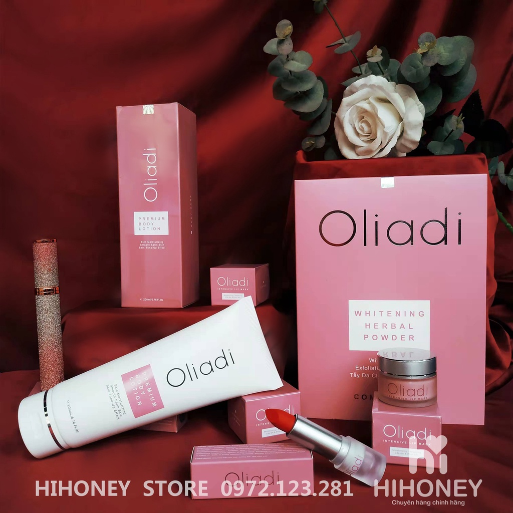 Oliadi kem body dưỡng trắng toàn thân với công nghệ hạt Nano phân tử 200ml