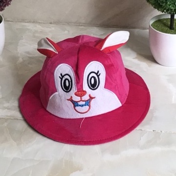 Nón Bucket Hoạ Tiết Thỏ  𝐅𝐑𝐄𝐄𝐒𝐇𝐈𝐏Thiết Kế Theo Phong Cách Hàn Quốc Đáng Yêu Cho Bé