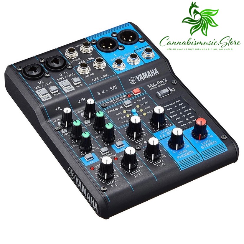 Bàn Trộn Yamaha MG06X - Mixer Mini 6 Input Compact Stereo Mixing Console MG06 Phòng Thu Studio Mix MG6