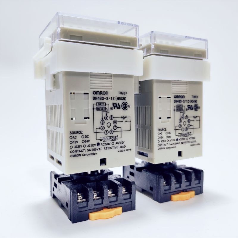 Rơ le thời gian Omron 220V DH48S-S kèm đế