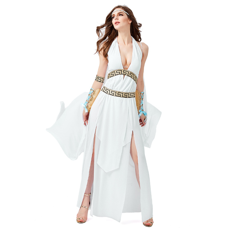Ladies Greek Goddess Cosplay Roman Princess Costumes Adult Sexy Roman Goddess Costume Halloween Carnival Dress
