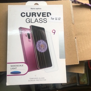 Kính cường lực full keo uv cho lg g7/ g7 thinq