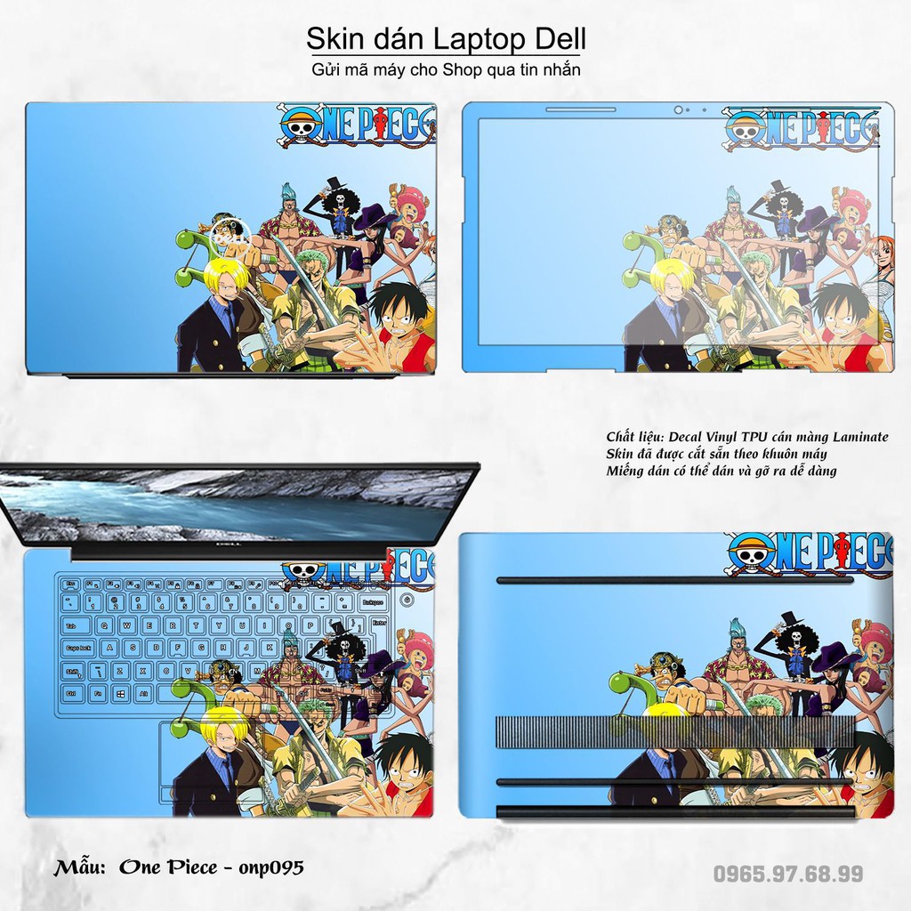 Skin dán Laptop Dell in hình One Piece nhiều mẫu 9 (inbox mã máy cho Shop)