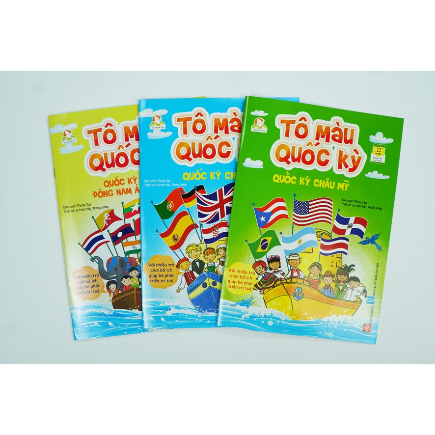 Sách - Tô Màu Quốc Kỳ (Bộ 3 Cuốn)