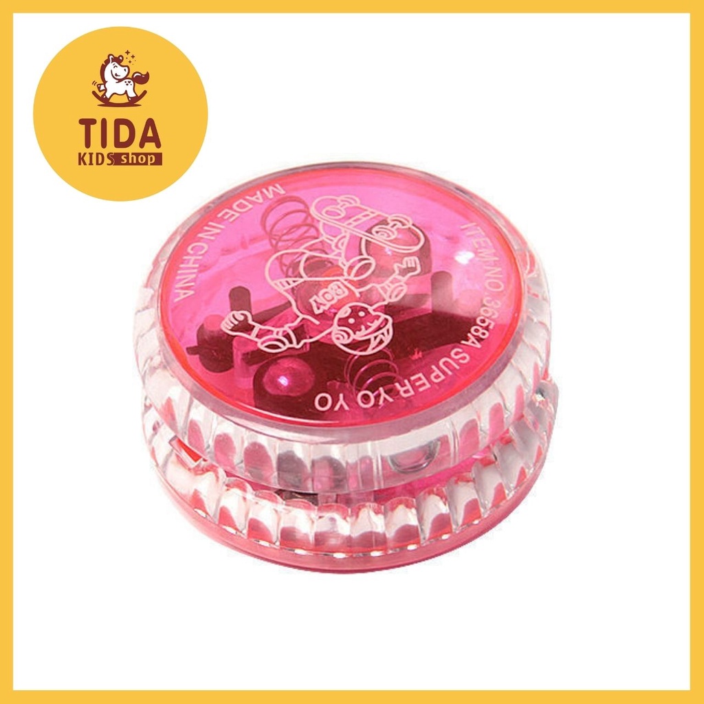 Đồ Chơi Yoyo Có Đèn Led Phát Sáng ⚡ HÀNG ĐẸP ⚡ Dùng Làm Quà Tặng Cho Bé Từ 3 Tuổi, Đồ Chơi Giải Trí TiDa Kids Shop