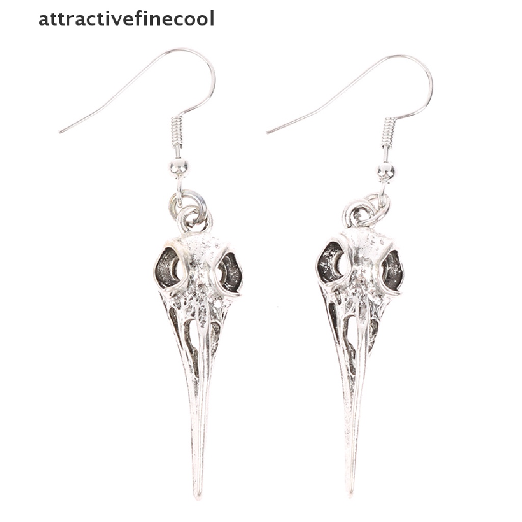 Acvn Khuyên Tai Hình Đầu Lâu Chim Phong Cách Gothic Punk Làm Quà Tặng