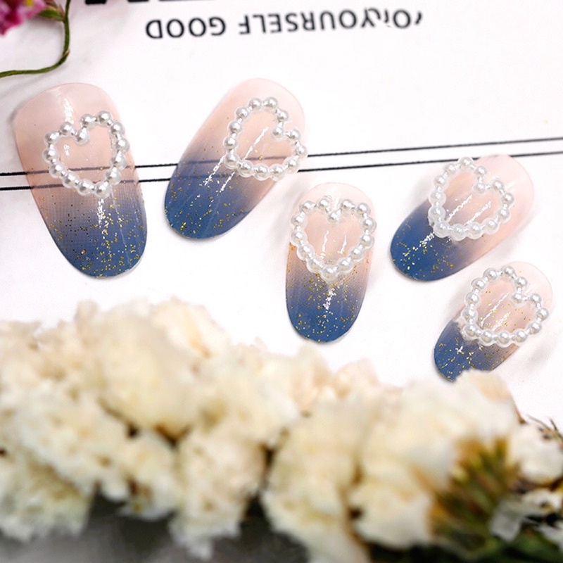 Charm nhựa trái tim ngôi sao hột trai