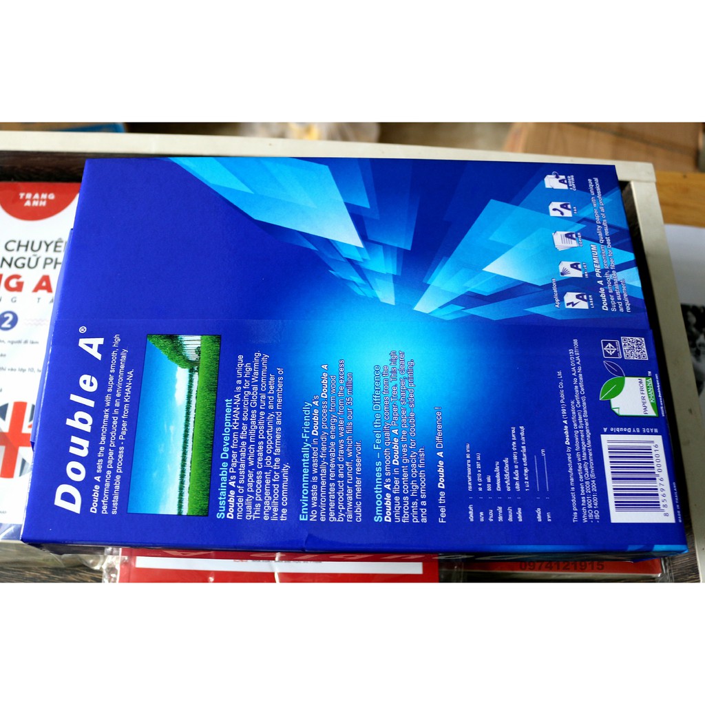 Giấy Double A loại tốt 80gsm, A4