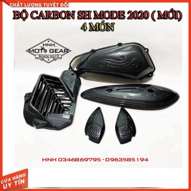 Ốp Carbon Cơ Bản SH Mode 2020 4 Món