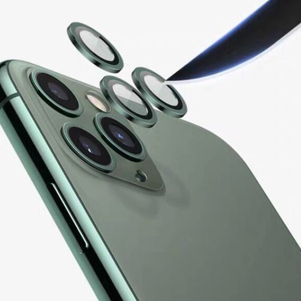 Viền bảo vệ camera iphone, ống kính cường lực, viền nhôm ip11/ iphone 11 pro/11 promax/12pro/12 Promax