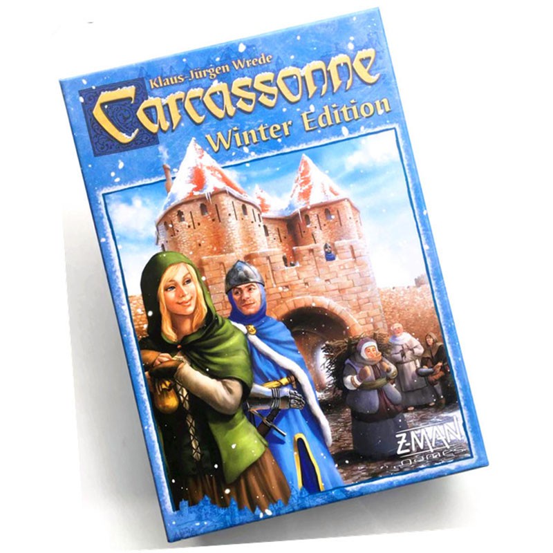 Carcassonne Winter Edition Trò chơi trên bàn cờ Board Game 2013 Core Base Family Card Game Party Fun Toys Chơi bài