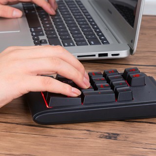 Three Colors RGB Backlit USB Wired Keyboard Waterproof Number Pad Numeric Keypad