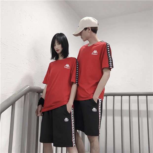 Kappa Straps Breathable Casual Sports Shorts Men And Women Five-point Pants
