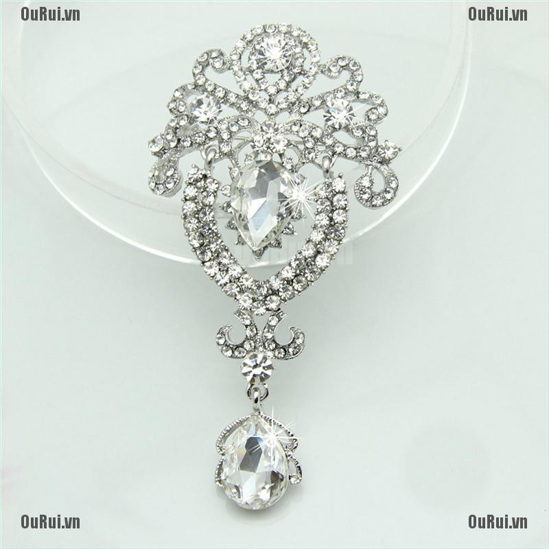 Ghim Cài Áo Hình Bông Hoa Lấp Lánh