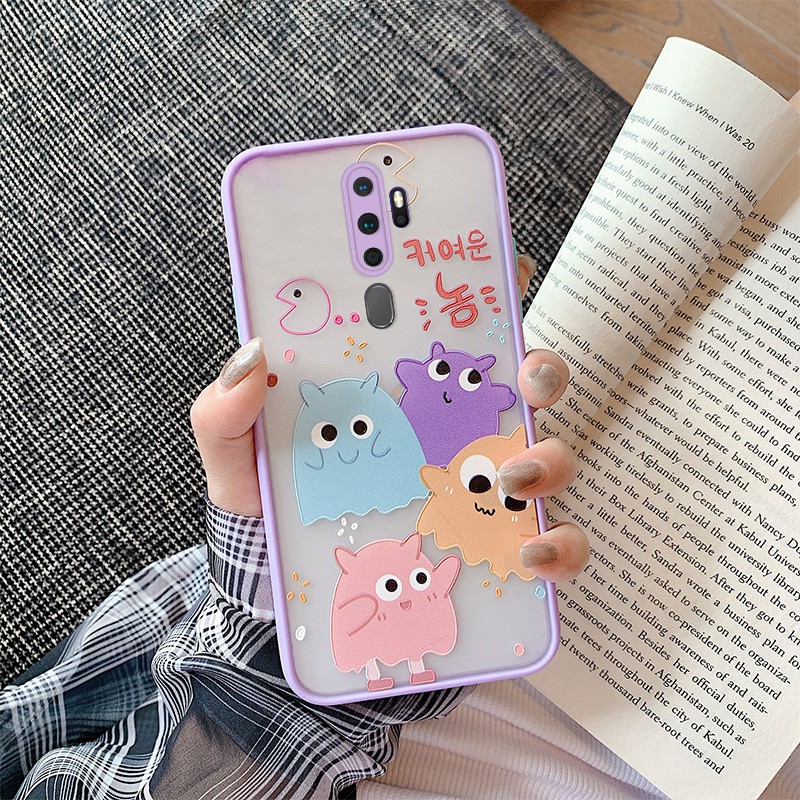 Ốp lưng họa tiết gia đình quái vật cho OPPO F9 A31 2020 A5 2020 A9 2020 A3S A5 A91 A92 Realme C1 Reno Reno3
