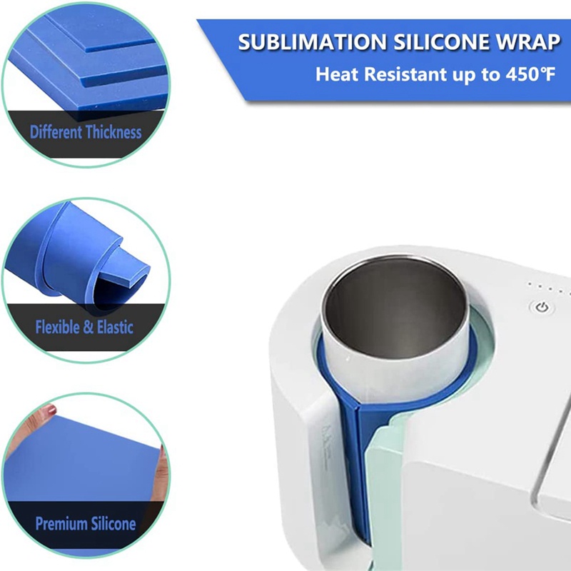 Tấm Bọc Cốc Bằng Silicone Dày Dặn Kèm 3 Miếng Lót Chịu Nhiệt Tiện Dụng