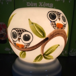 Đèn xông tinh dầu sứ thấu quang Bát Tràng