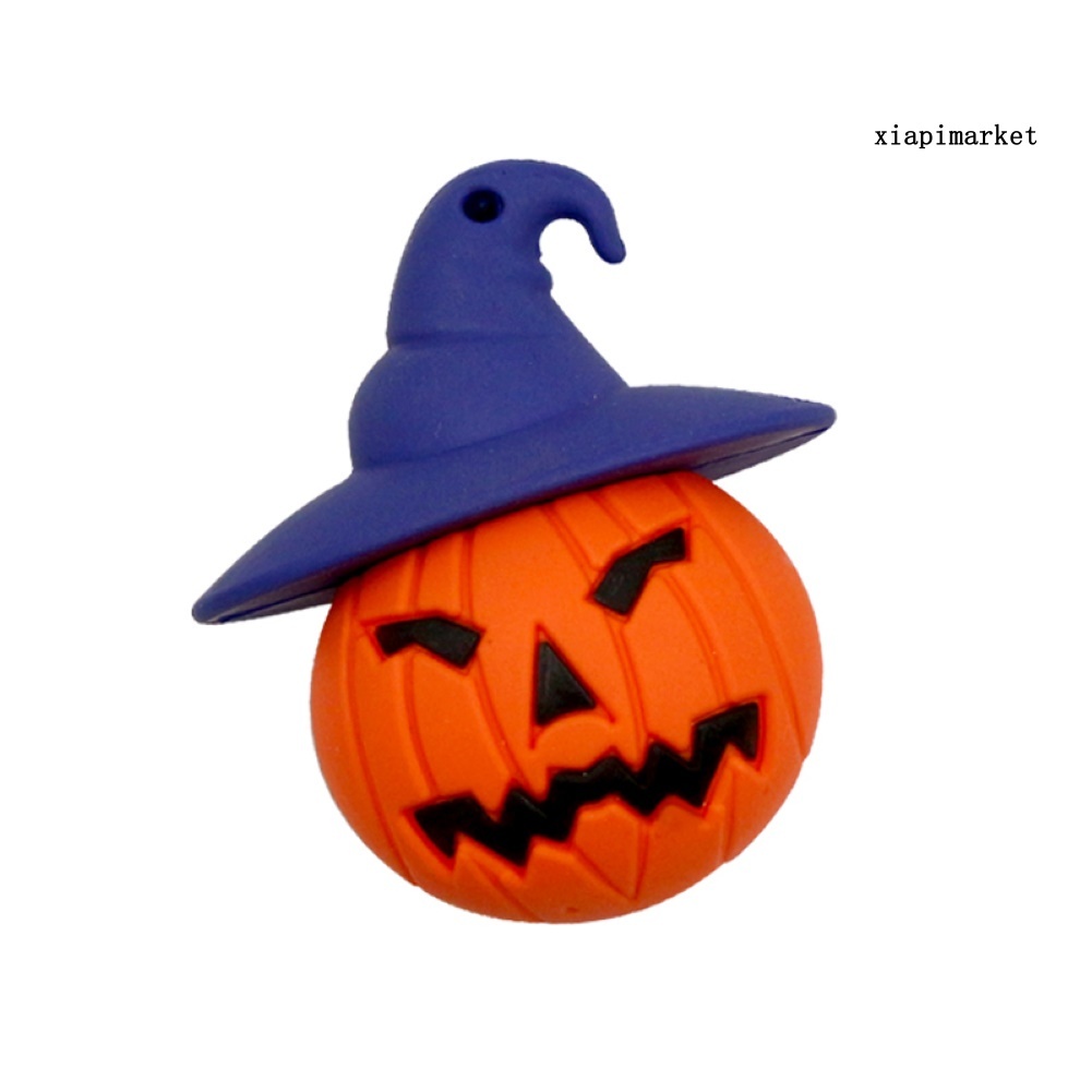 MAT_Halloween Pumpkin Witch Cap 4/8/16/32/64/128GB USB Flash Drive Disk Memory Stick