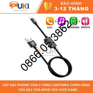 Cáp sạc iphone 2 cổng lightning chính hãng baseus - vừa sạc vừa chơi game, nghe nhạc
