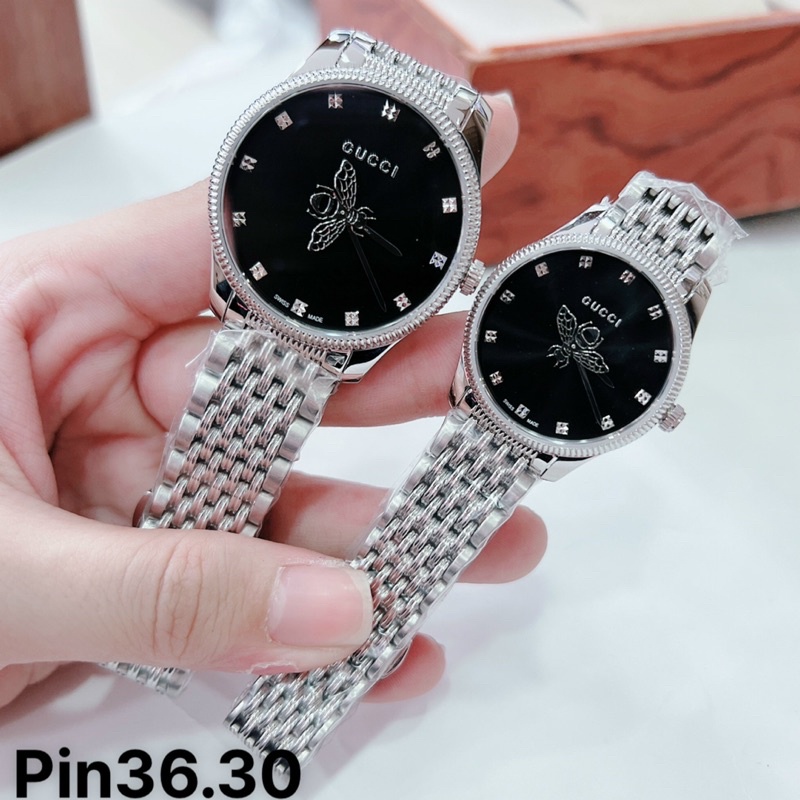 Đồng hồ Gucci nam nữ dây thép con ong