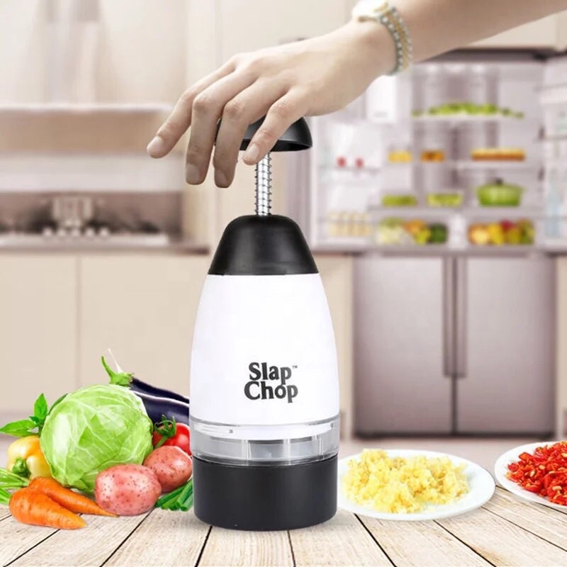 Dụng Cụ Băm Tỏi Ớt Rau Củ Quả Bằng Tay Slap Chop Tiện Ích Cho Nhà Bếp