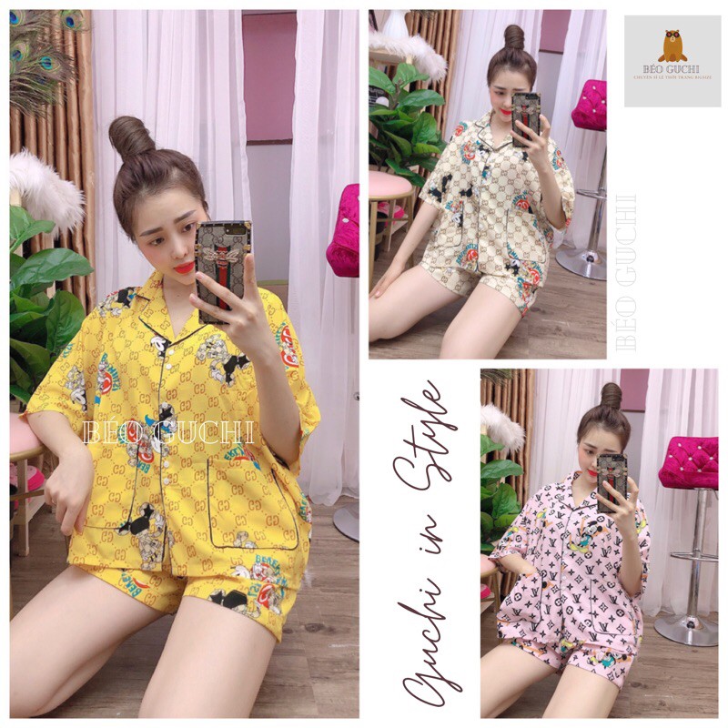 [RẺ VÔ ĐỊCH] Pijama Đùi Bigsize cánh dơi 🌸 50-110kg 🌿 Lụa Hàn mềm mát ở nhà vẫn xinh thoải mái - Đồ bộ nữ đồ ngủ mặc nhà | BigBuy360 - bigbuy360.vn