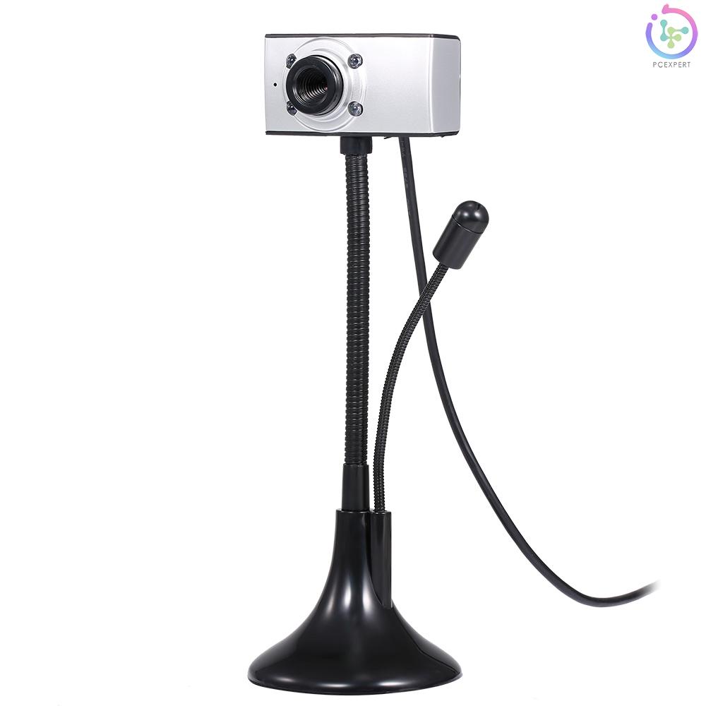 USB Webcam 480P Drive-free Web Camera with Microphone Light Supplement Lamp for Desktop Computer Laptop Plug and Play