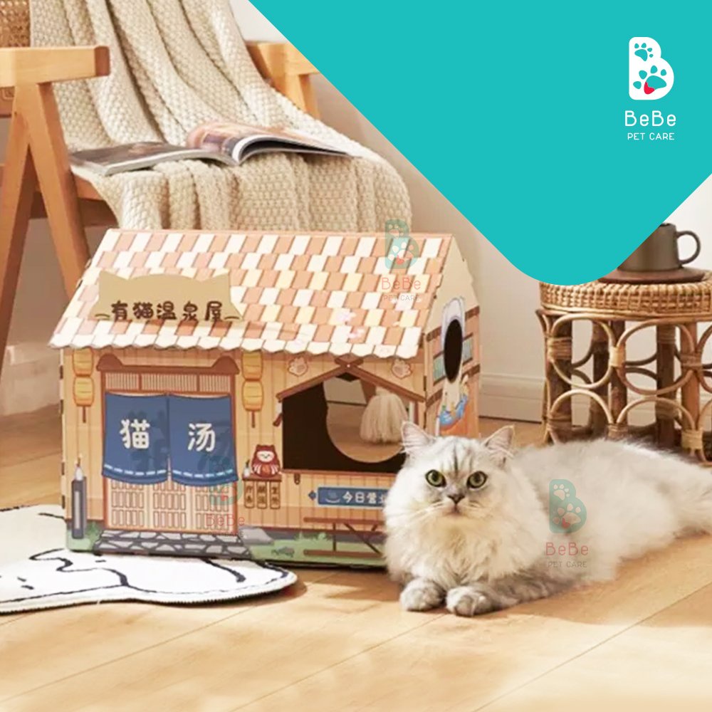 [Siêu Xinh - Kèm Catnip] Villas &amp; Nhà Xịn Kèm Cào Móng Cho Mèo Cực Kỳ Dễ Thương - Đồ Chơi Cho Các Boss Mèo