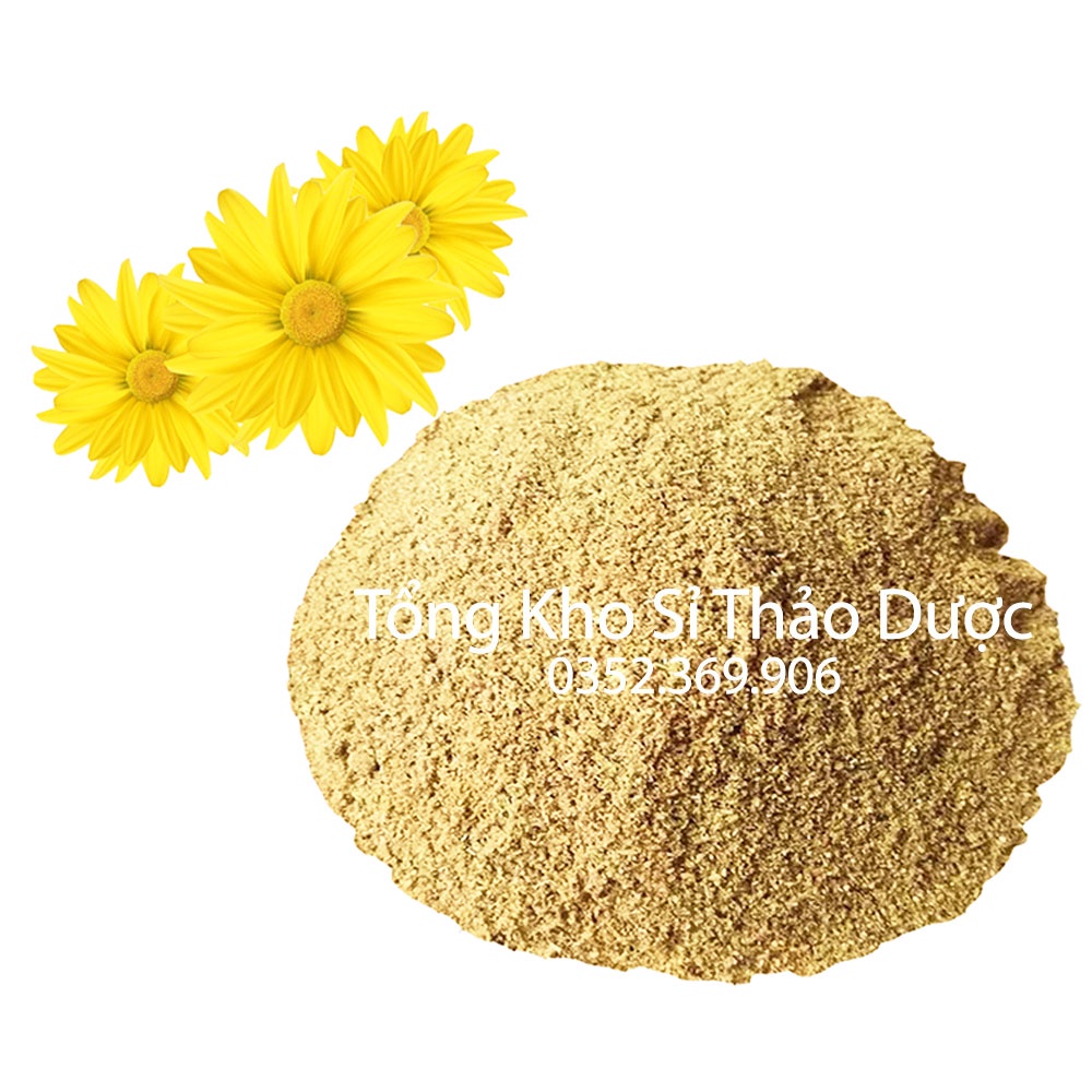 Bột hoa cúc vàng nguyên chất 100g (Hỗ trợ an thần, mất ngủ, dưỡng nhan)