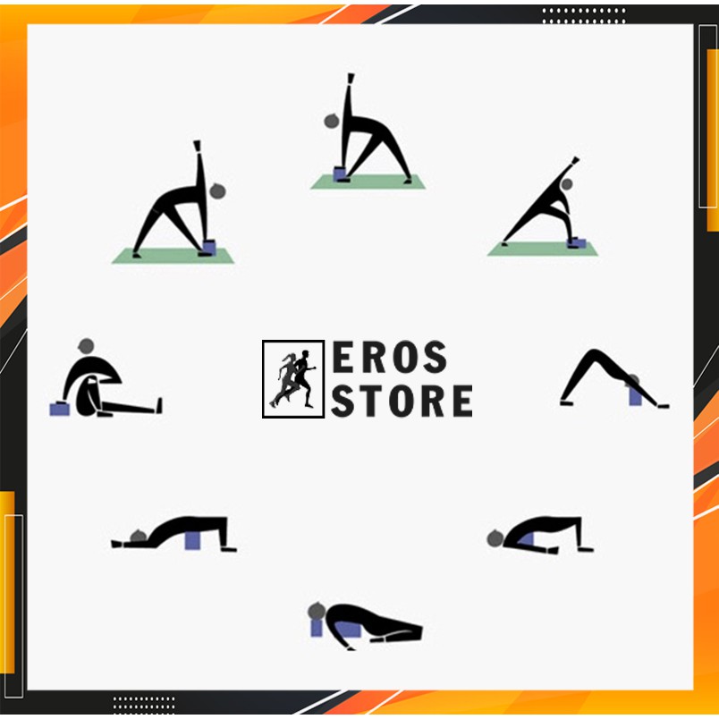 Gạch tập yoga cao cấp, dụng cụ tập Yoga tại nhà Chính Hãng Eros Store