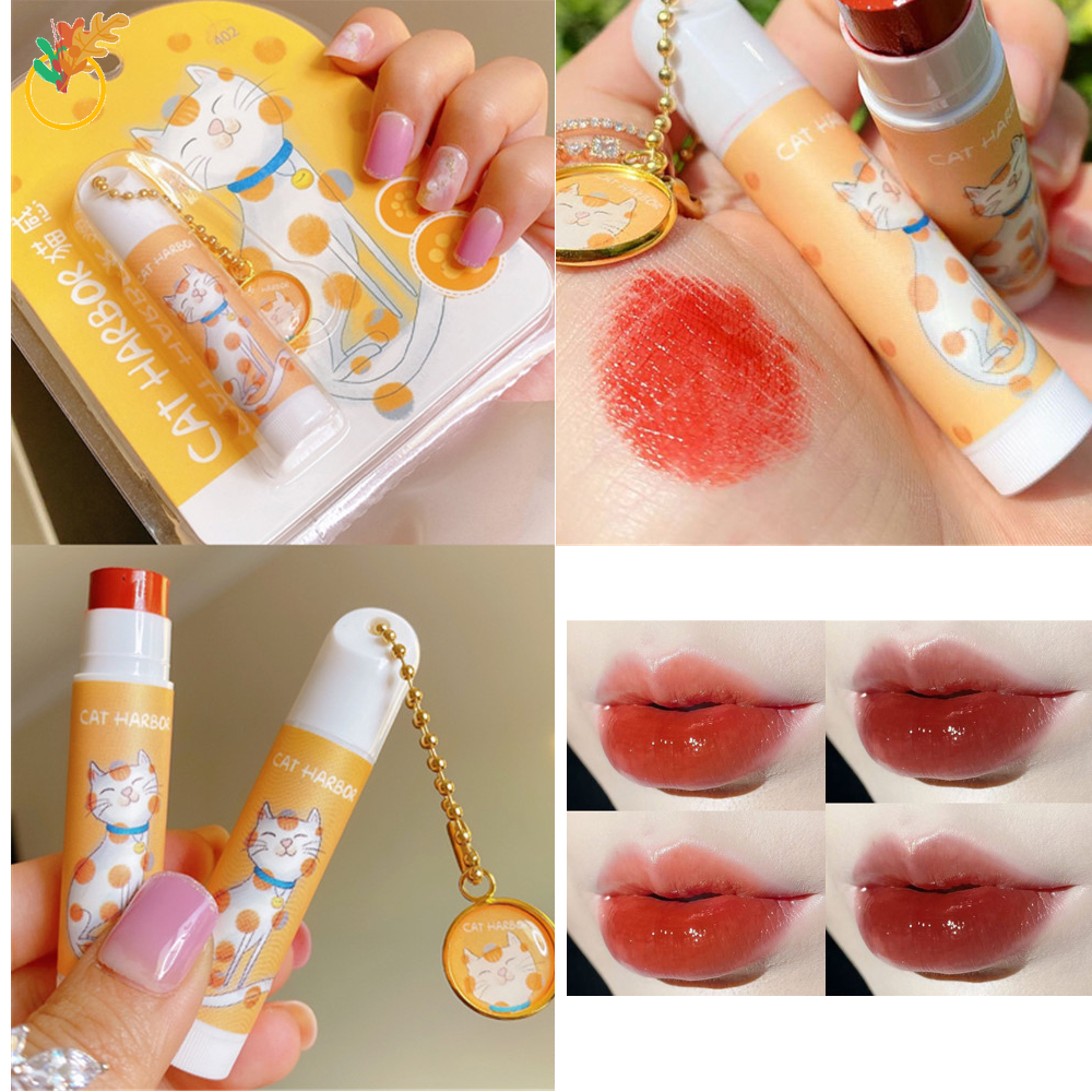 (hàng Mới Về) Son Môi Dưỡng Ẩm Trang Điểm Hàng Ngày Thiết Kế Hình Mèo Dễ Thương Cho Nữ Sinh | BigBuy360 - bigbuy360.vn