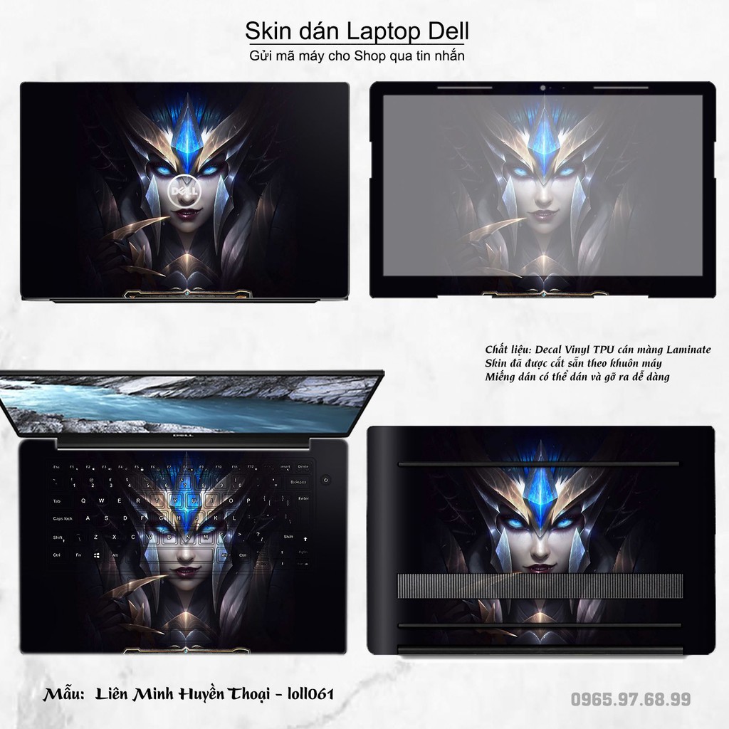 Skin dán Laptop Dell in hình Liên Minh Huyền Thoại nhiều mẫu 8 (inbox mã máy cho Shop)
