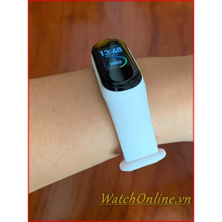 Dây đeo Mijobs Xiaomi Miband 3 Miband 4 (Trắng)