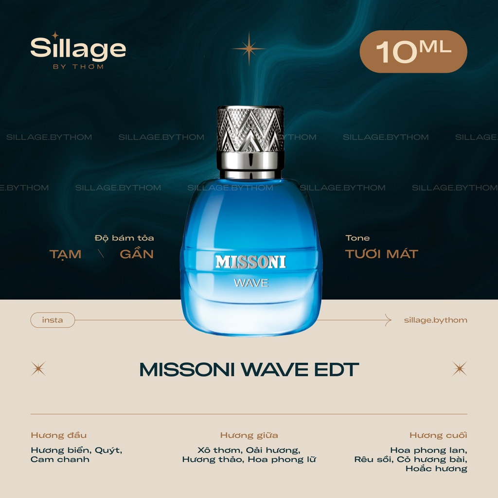 MISSONI WAVE EDT | Mẫu thử nước hoa nam
