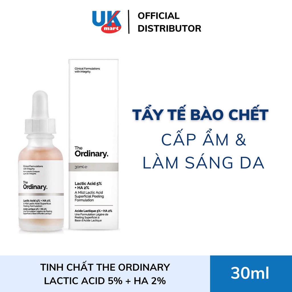 Tinh chất Lactic Acid 5% - 10% + HA by The Ordinary 30ml