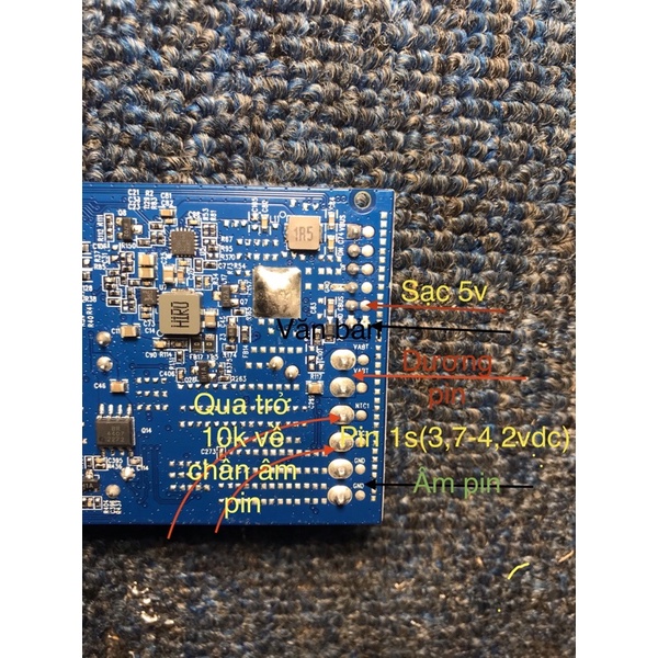Bo mạch chính jbl charge5 kem key và led báo pin tặng kèm mạch pin tháo máy