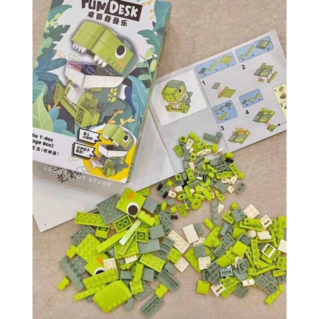 Mô hình lắp ráp Legogi KHỦNG LONG XANH MÕM RỘNG JAKI đồ chơi xếp hình lắp ghép
