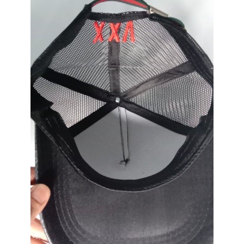 Nón Kết Phối Lưới 2 Con Hổ Màu Xanh