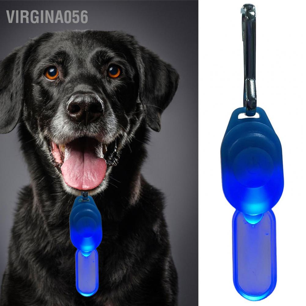 Virgina056 Virgina056 Đèn LED cho chó Vòng cổ phát sáng Mặt dây chuyền thú cưng có khóa Giữ an toàn